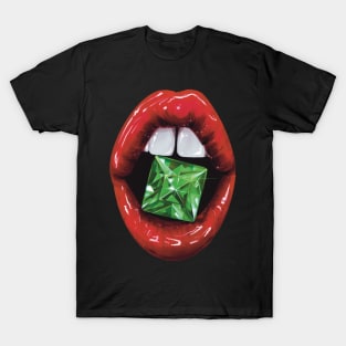 Lips with Emerald T-Shirt